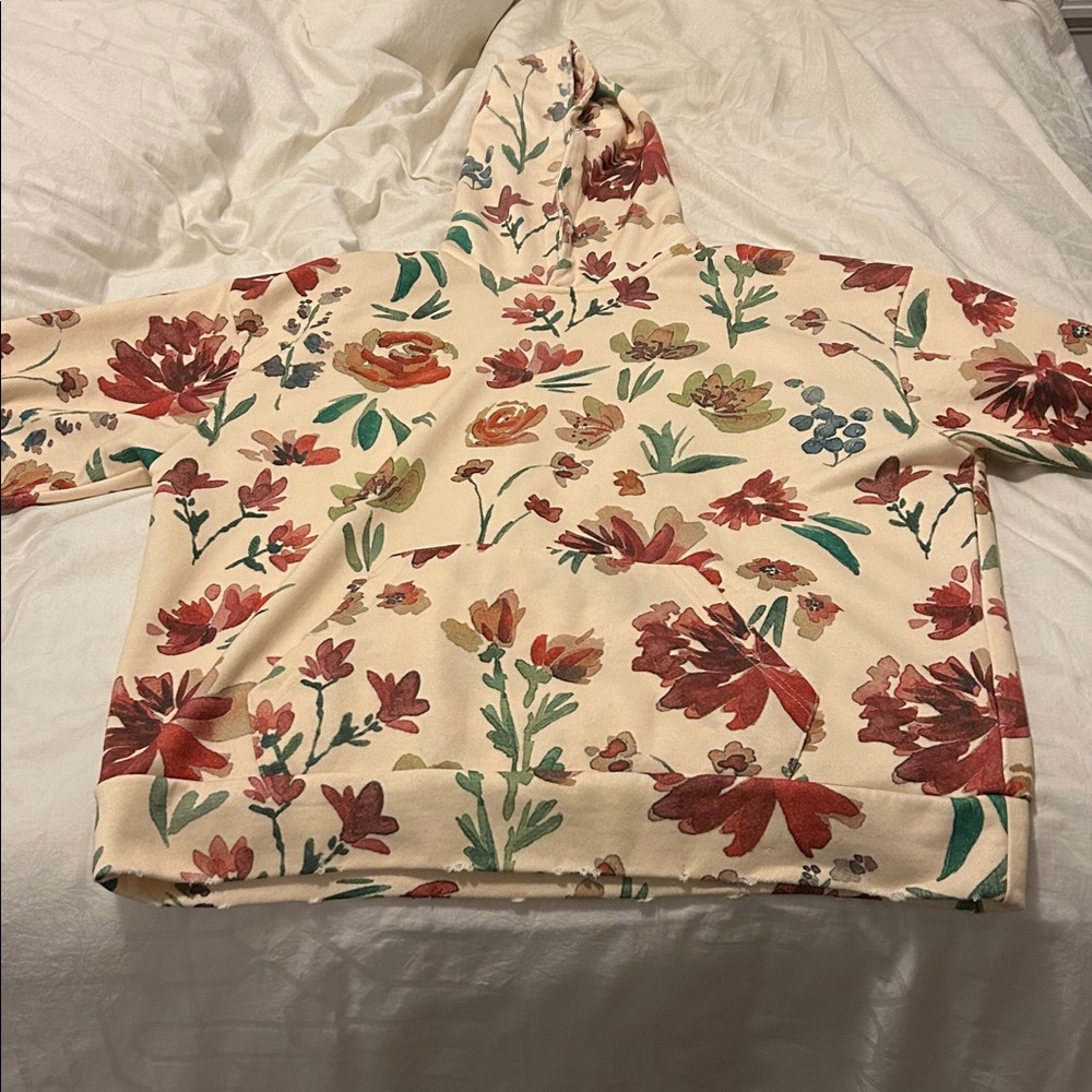 Profound Painterly Flower Hoodie